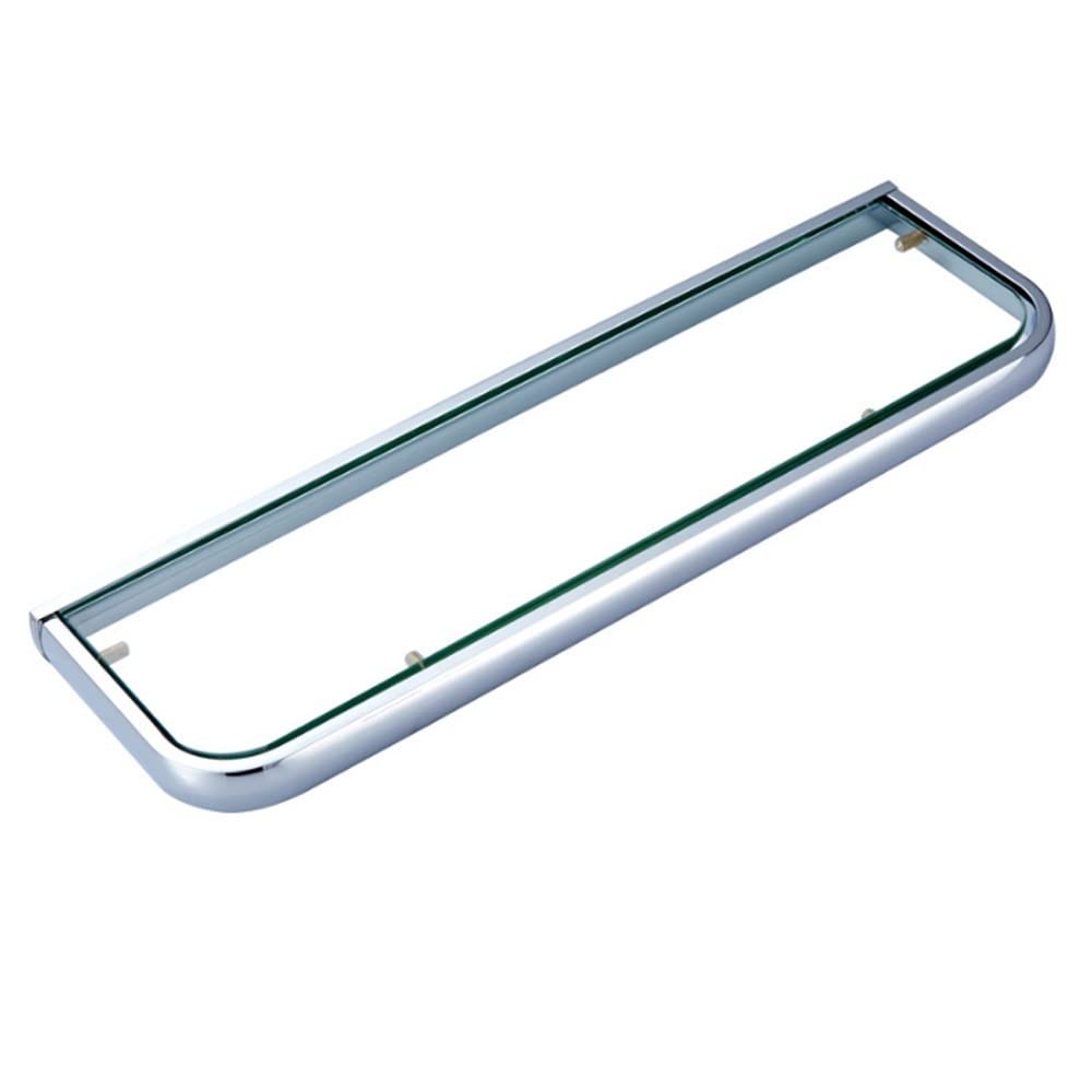Estantería De Cristal para Baño, Estantes De Pared, Vidrio Templado, Organizador De Almacenamiento para Ducha, Estante De Almacenamiento Colgante De Cobre Croma