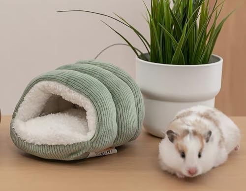 LOS ANDES Cama quente para hamster, esconderijo de porquinho-da-índia, ratos laváveis, ninho de rato