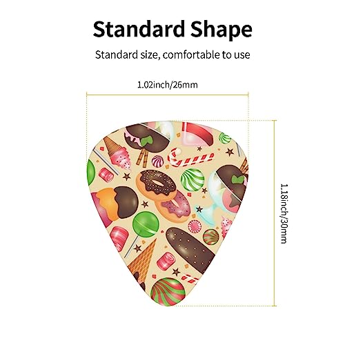 Sweets and Sweets Lot de 12 médiators tendance durables pour guitare électrique et basse dans une boîte pour ukulélé - Les Beatles, Paul McCartney, John Lennon, RIngo Starr, George Harrison Sweets and Sweets Lot de 12 médiators tendance durables pour guitare électrique et basse dans une boîte pour ukulélé – Image 5