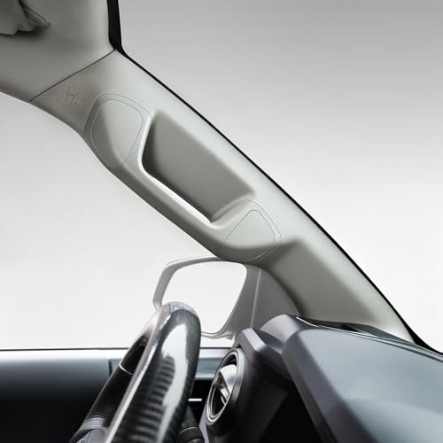 Image of Driver Side A-Pillar Grab Handle for Toyota Tacoma 3rd Gen (2016-2023), OEM-Style Texture, Matches Passenger Side, Sturdy & No Creaking Noise, Easy Installation (Gray)