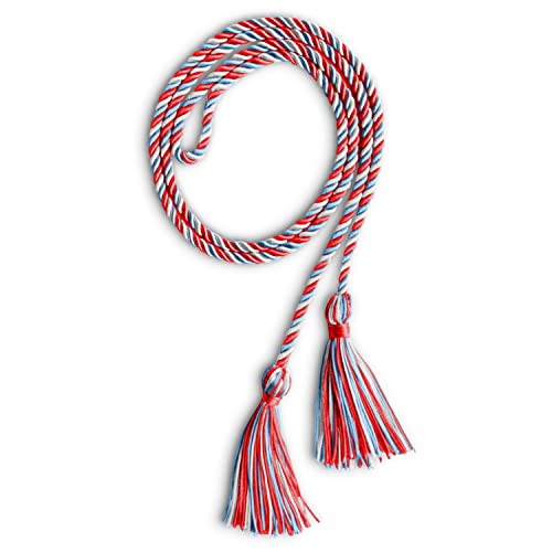 Image of Endea Graduation Single Honor Cord Three-Color (Red /Light Blue /White)