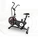 SportPlus Cyclette Ergometro, 2020 Air Bike per Fitness, Spinning e Crossfit, Crosstrainer per casa, con Doppia Cinghia per Computer, Allenamento Efficiente, Peso del utente fino a 135kg, SP-FB-2000