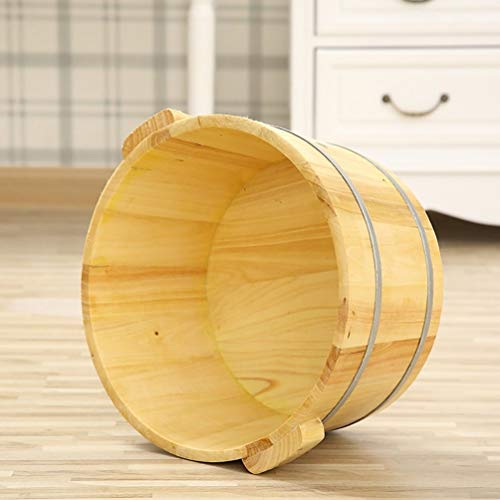 Balde de baño para pies de madera maciza miniatura 3