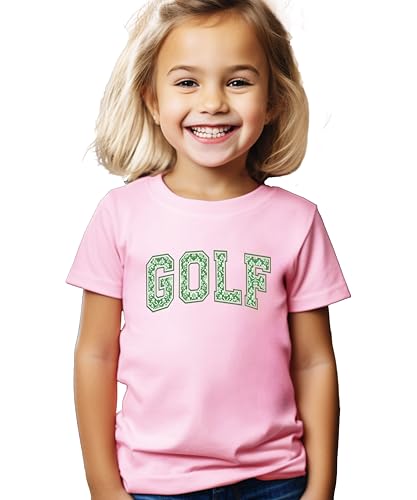 Cute Green Floral Golf Shirt for Women Teens and Girls Bright Spring Golfer Tee