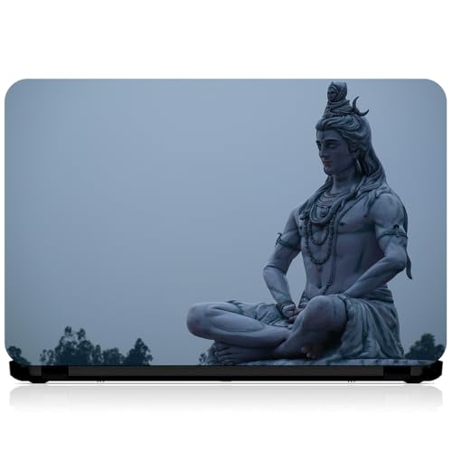 Image of 17 Inch Laptop Skin - The Night Of Shiva - Laptop Sticker - HD Quality (Eco Matte Vinyl, 17.5 Inch, Multicolor), Pack Of 1