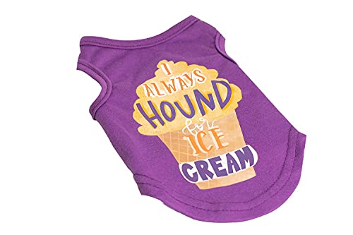 Ollypet Small Large Dog Clothes Shirt For Big Medium Dogs Ice Cream Funny Clothing For Summer Teacup Apparel (Xs) #TOP3