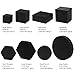 Ragyzity 8PCS Product Photography Photo Props, Geometric Cube Photo Props Set, Hard Foam Geometric Shapes, Stereo Hard Foam Decorative Backdrop for Goods, Crafts, Lipstick, Jewelry, Cosmetics, Black