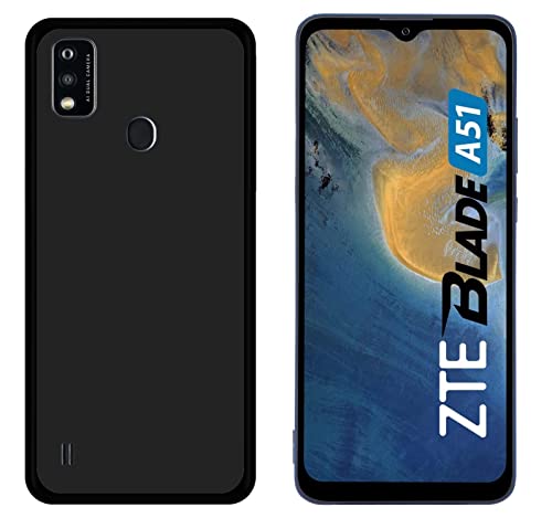 TODOBARATO 24HORAS Funda Compatible con ZTE Blade A51 4G Negra TPU Lisa Silicona Gel