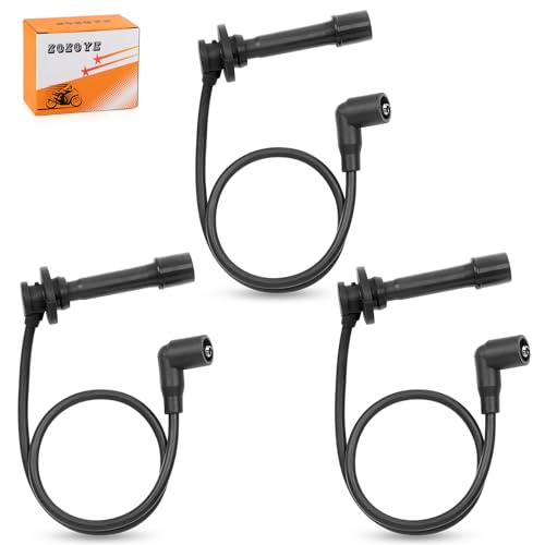 Image of 3Pcs Spark Plug Wire for Kawasaki KAF820 KAT820 | Mule PRO-FX PRO-FXR PRO-FXT 2015-2023 21150-0013