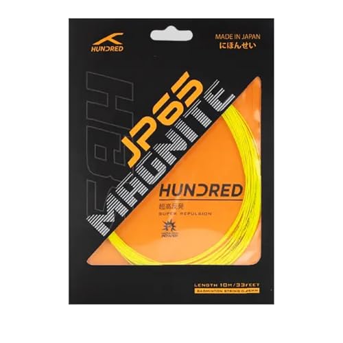 Image of Hundred JP65 Magnite Badminton String | 0.65 mm High Repulsion & Control | Premium Hitting Sound | Excellent Shock Absorption & Durability