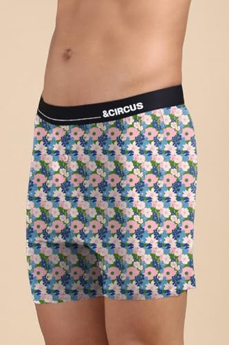 Image of &Circus Men's Puresoft Beechwood Modal Boxers | Ultra Soft Elastane Stretch Mens Breathable Boxer Innerwear Men