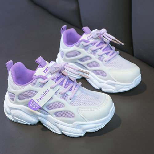 Girls Sneakers Breathable Mesh Upper Lightweight Non Slip Soft Sole for Running School and Casual Summer Wear4