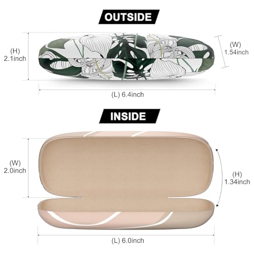 Image of Eyeglasses Case, Hard Shell Protective Case for Glasses, Unisex for Women Men