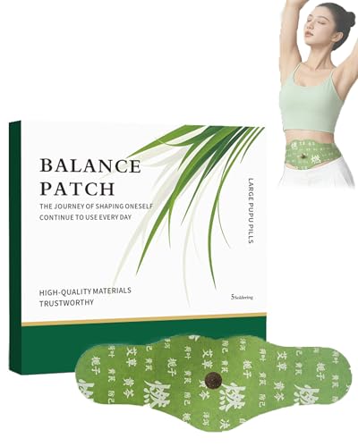 Hanpo Japanese Herbal Patch, Balance Patch Pad for Tummy and Stomach, Natural Botanical Navel Stickers for Waist and Abdomen, Soothing Body Care Patch for Daily Comfort, Non-Irritating (1)