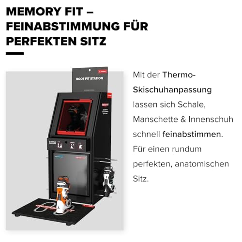 ATOMIC HAWX Prime 100 GW Skischuhe in Schwarz/Rot - Größe 40.5/41 - Mittelbreite Ski-Boots mit 100 mm Passform & 100er-Flex - Ski-Schuhe mit anpassbarer Mimic Technologie für präzisen Fit