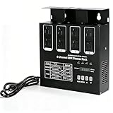 DMX Controller 4-Channel Dimmer Pack Dmx 512 Protocol, Chase Mode & Overload Protection, Compatible with...