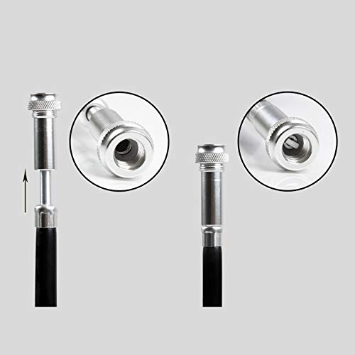 Pompa di bicicletta 210PSI pompa da bicicletta portatile mini con pressione d'aria della pompa Manometro aria della pompa manuale a sfera gonfiatore