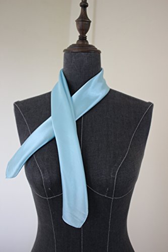 Silk square scarf pure color head scarf blend neckerchief2