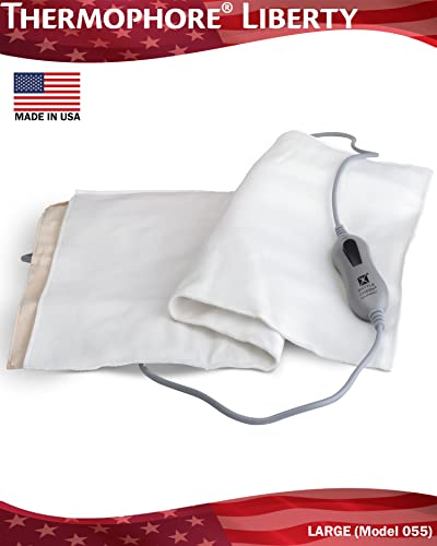 Thermophore Liberty Moist Heating Pad - USA Made, 14 x 27, for Arthritis, Back, Neck, and Shoulder Pain Relief with Auto Shut Off