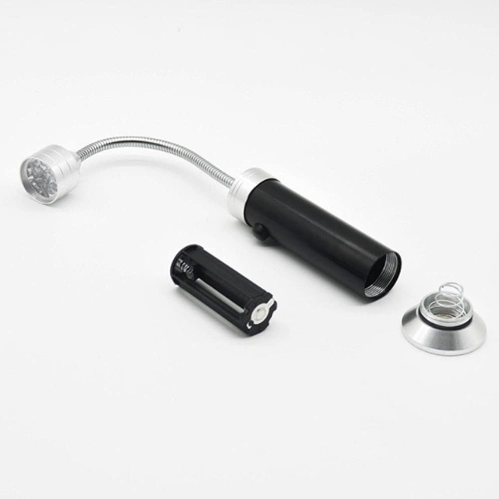SEIWEI Juego de luces para parrilla, potente base magnética, luces LED superbrillantes para barbacoa, cuello de cisne flexible de 360 grados con caja de almacenamiento para luces de parrilla al aire