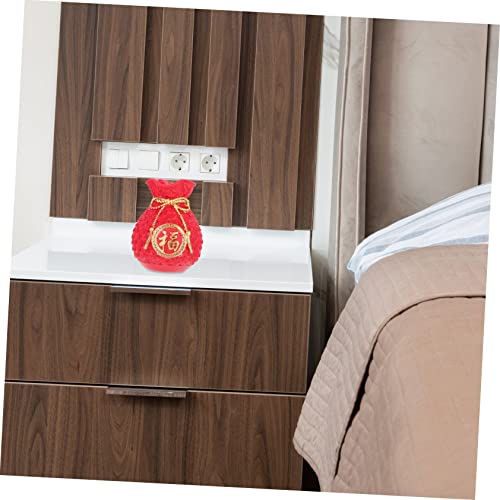 Resin Lucky-Bag Decor for Home Creative Money Bag Shape Adornment Unique Tabletop Decoration for College Apartments Delicate Craft Scene Accents New Year Festival Decor2