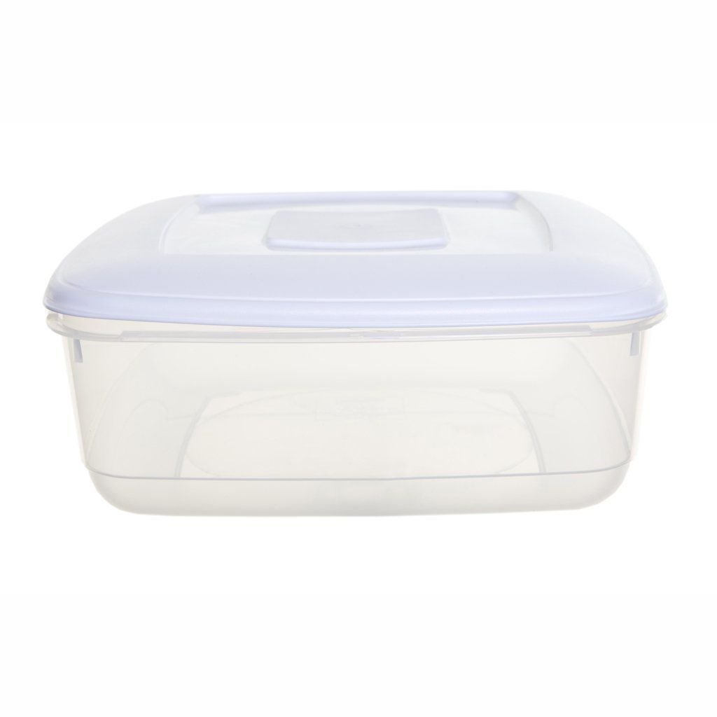 WHITEFURZE SQUARE PLASTIC FOOD TUB STORAGE CONTAINER CAKE LUNCH BOX Up To 10 Litres (7 Litre)
