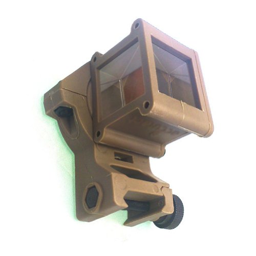 Worldshopping4U 360 Grados Rotar Reflejar Vista en ángulo para Visor de Punto Rojo Espejo de Alcance del Rifle para Airsoft Táctico (DE)