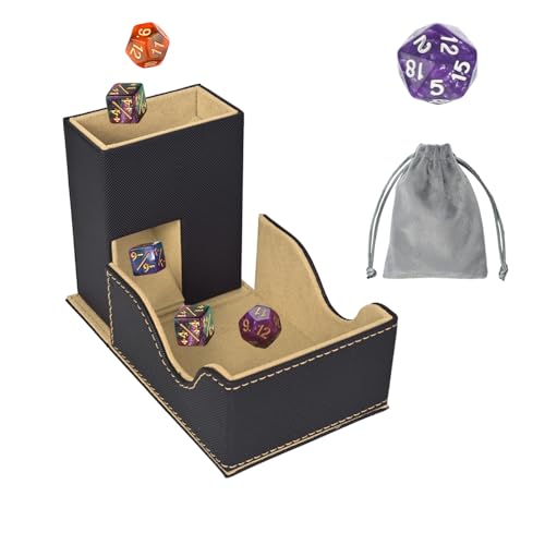 Stepane Dice Tower and Tray, Portable Commander Deck Box,