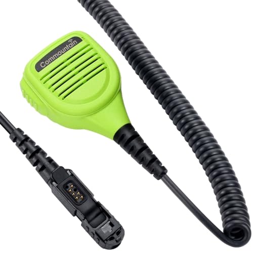 commountain Speaker Mic Compatible with Motorola Potable Radios XPR 3500e XPR 3300e (3500 3300) XPR3500e XPR3300e XPR3500 XPR3300 Noise Reduction Shoulder Microphone