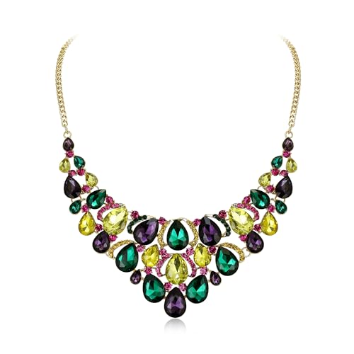 Collier Mardi Gras strass EVER FAITH, le cadeau d'exception pour elle