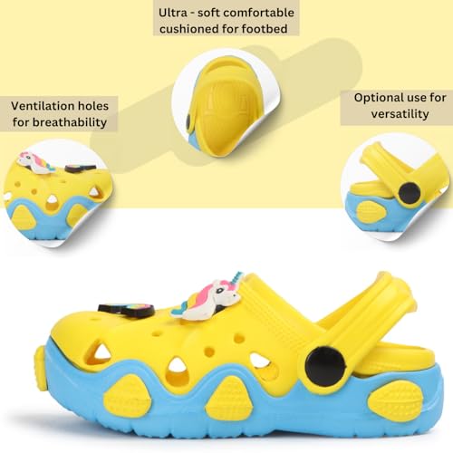Image of TRASE Kids Clogs for Toddlers Boys and Girls, 1 to 5 Years, Comfortable, Breathable and Lightweight | Suitable for Indoors and Outdoors | Ideal for All-Day Wear