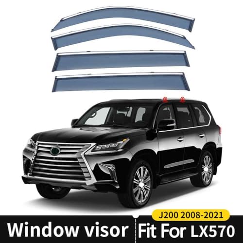 Déflecteurs de vent de qualité supérieure pour Lexus LX570 J200 - 3
