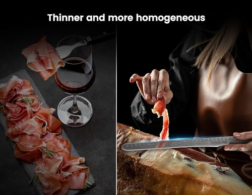 SYOKAMI Multifunction Carving Knife with Wood Handle - 12 Inch High-Carbon Japanese Style Damascus Pattern Full Tang Design - Precision-Edged Slicing Knife for Meat Cutting - Gift Box Included - Image 6