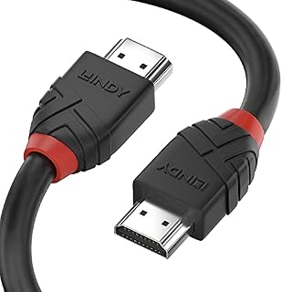 Lindy 36472 2m High Speed HDMI Cable, Black Line, with Ethernet, 4k@60Hz HDMI 2.0 18G 3D 1080p HDCP 2.2 120Hz 144Hz HDR ARC CEC ATC Tested TV OLED Monitor Xbox PS4 PS5 Blu-ray Soundbar