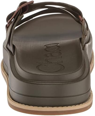 Chaco Women's Townes Slide Midform Sandal, Olive Night, 7 | Image 2