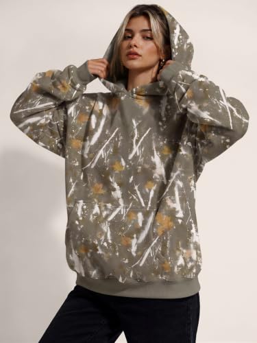 Image of Trendy Queen Women Oversized Hoodies Fall Outfits | Gentle Skin Feel, Aesthetic Drop Shoulder, Large Kangaroo Pocket, Seamless Daily Outfit Match