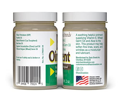 Basic Brands - Vitamin E Ointment - 2oz - Moisture Enhancing - Can Help Reduce Appearance of Scars, Stretch Marks, Fine Lines & Wrinkles - 2-Pack - Image 3