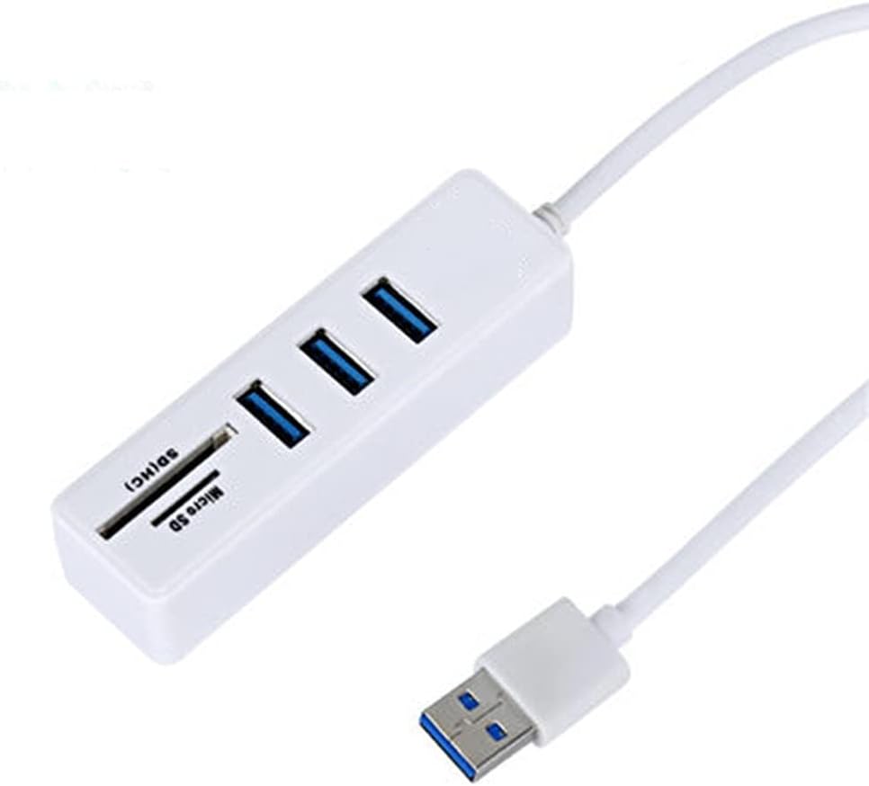 USB Hub 3.0 Multi USB 3.0 Hub USB Splitter High Speed TF SD Card Reader All in for PC Computer Accessories (Color : E) (E)