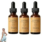 Curvifiez les crèmes du corps de la hanche, les gouttes d'amélioration de la hanche, la formule à base de plantes naturelles, améliorent le soutien de la santé intestinale pour une apparence (3pcs)