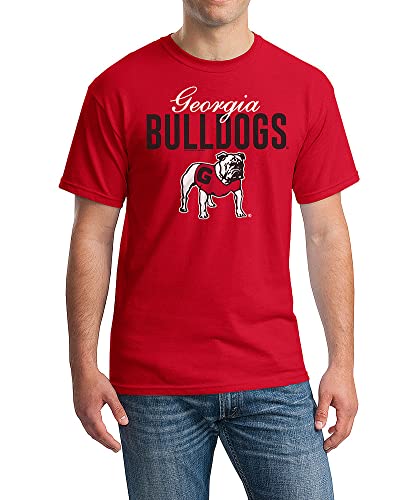 Elite Fan Shop Georgia Bulldogs Tshirt Varsity Red Dawg - X-Large