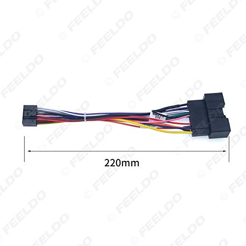 10Pcs Car for Audio 16PIN Adaptor Wiring Harness for Ford Focus/Focus 3 Power Calbe Stereo Install Aftermarket Wire Plug