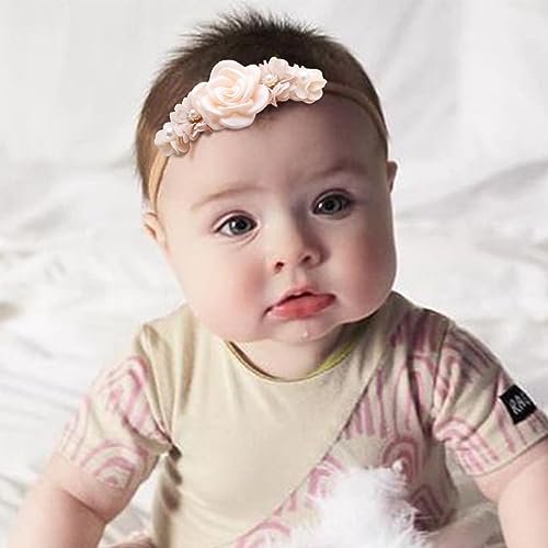 Elegance-go Fascia Capelli Neonata,3 Pezzi Fasce