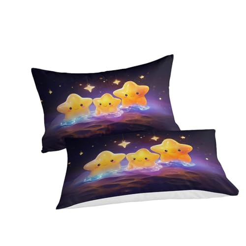 Housse de couette hypoallergénique Pentagramme 3D avec zip lit double