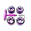 4 Purple wheels Bundle with Tool