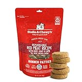 Stella & Chewy's Freeze-Dried Raw Dinner Patties - Remarkable Red Meat Blend - High Protein Grain-Free Puppy & Dog Food - Perfect For Picky Eaters - 5.5 oz