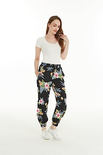 Image of Family Matching Hawaiian Clothes, Hibiscus Black | Black Hibiscus Print • Soft Rayon Fabric • Family Matching Outfits • Vacation Ready • Luau Party Wear