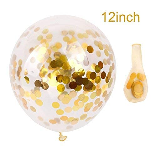 Image of Party Propz BIRTHDAY CONFETTI BALLOONS SET OF 10 /BIRTHDAY DECORATION /CHRISTMAS DECORATION /NEW YEAR DECORATION /BABY SHOWER DECORATION