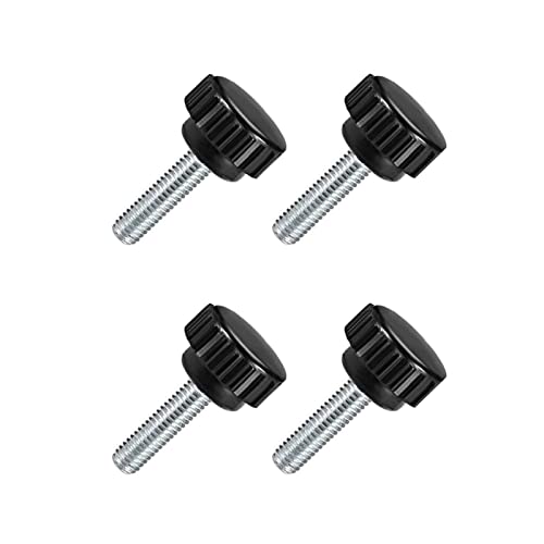 TA-VIGOR 4Pcs M6 x 20mm Male Thread Knurled Clamping Knobs Grip