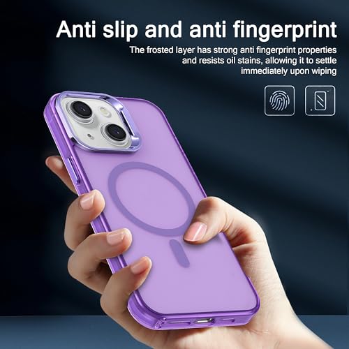 Coque iPhone 14 Plus compatible Magsafe protection fine antichoc violette S. Tedazo - 5