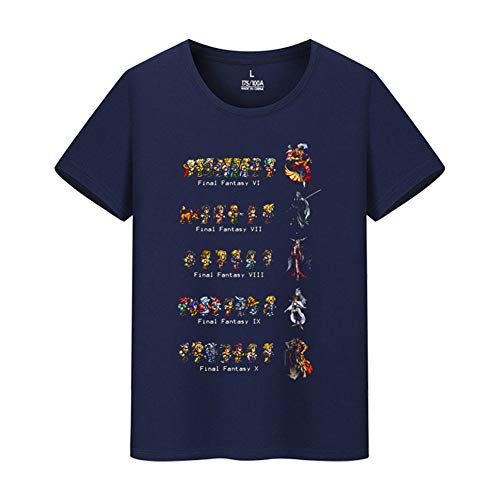 Final Fantasy VII: Advent Children ファイナルファンタジーVII FF7 メンズ/レディース Tシャツ/夏服 半袖 シャツ Final Fantasy VII: Advent Children ファイナルファンタジーVII FF7 メンズ/レディース Tシャツ/夏服 半袖 シャツ